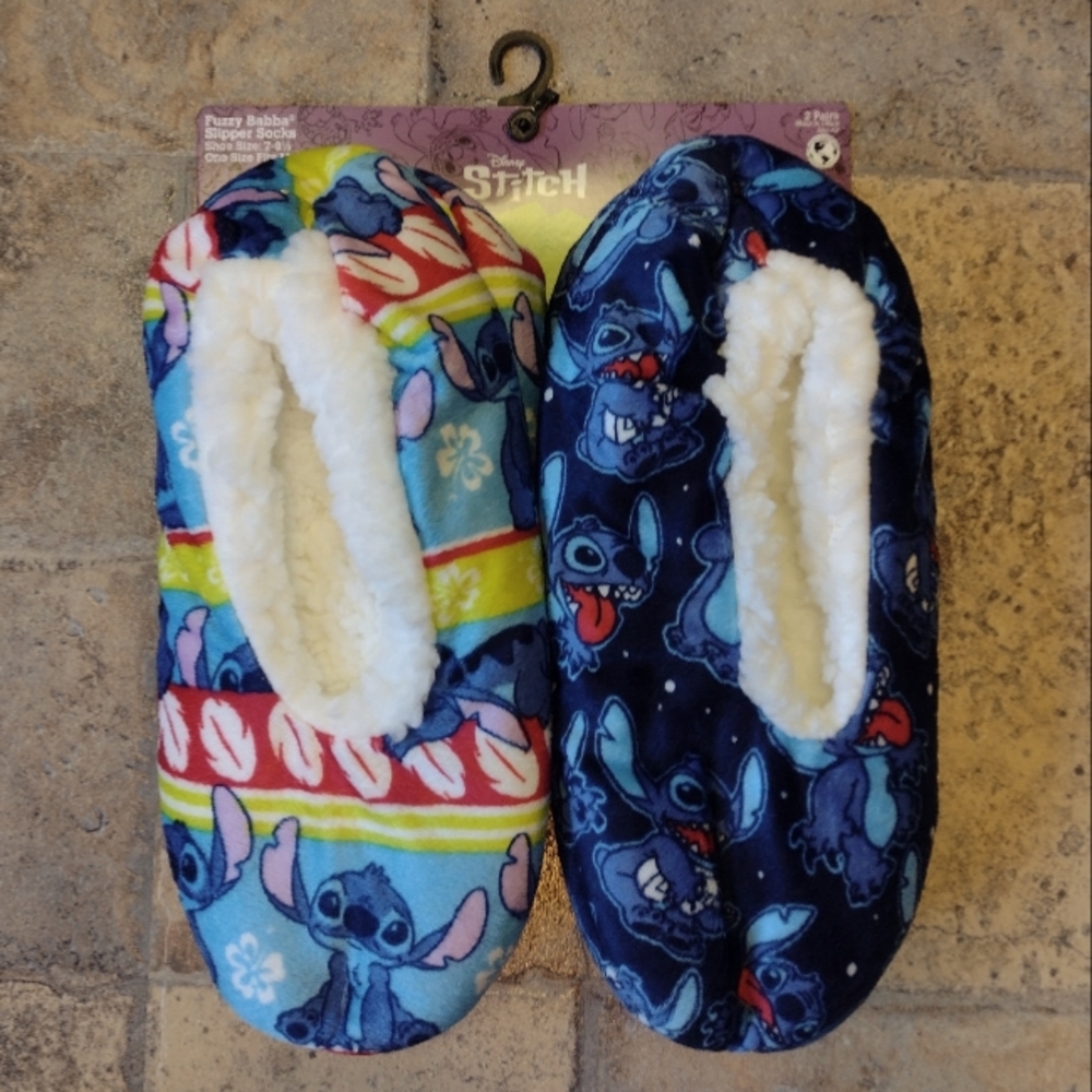 Disney Lilo & Stitch slippers 2 pack BNWT